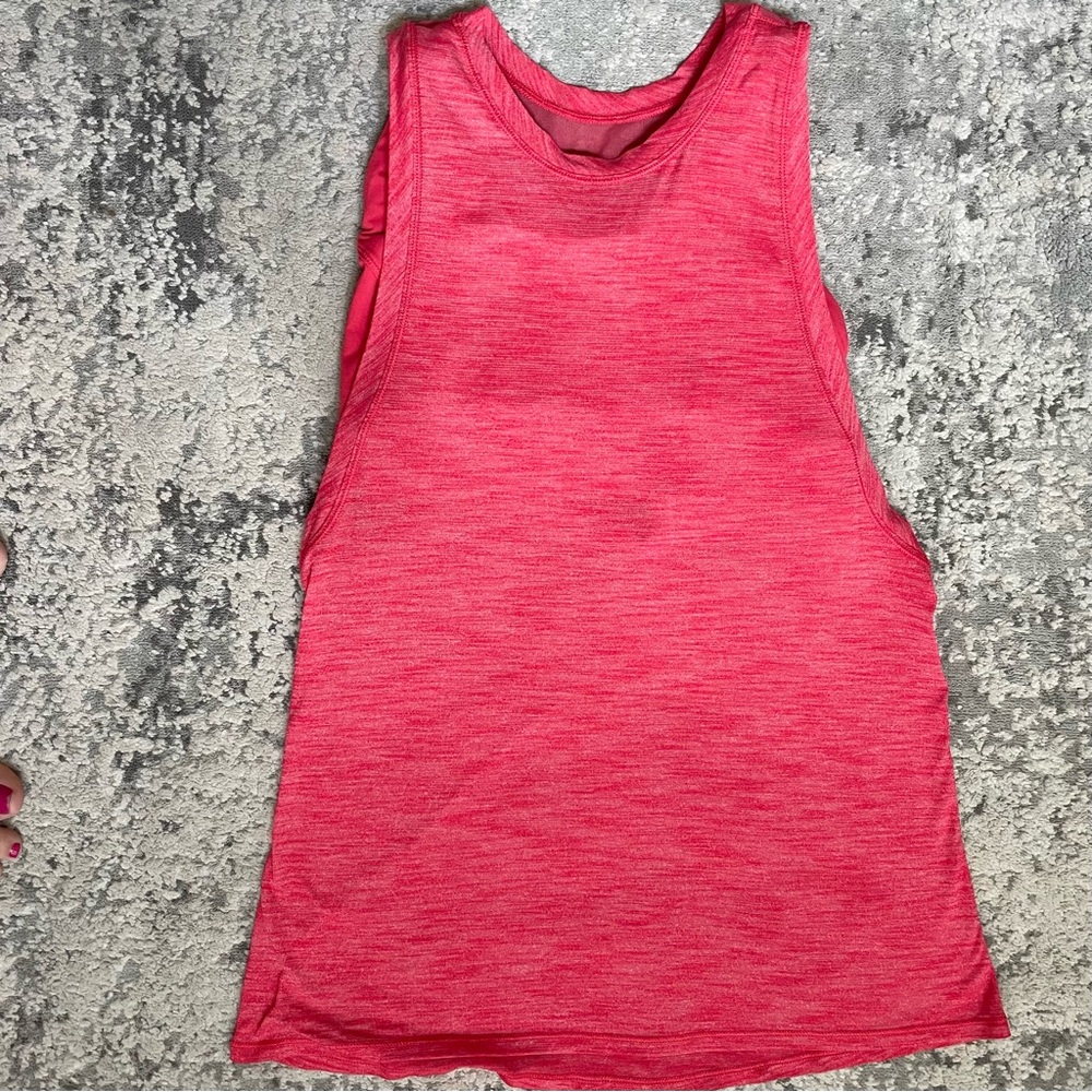 Lululemon Pink Tank with Attached Bra